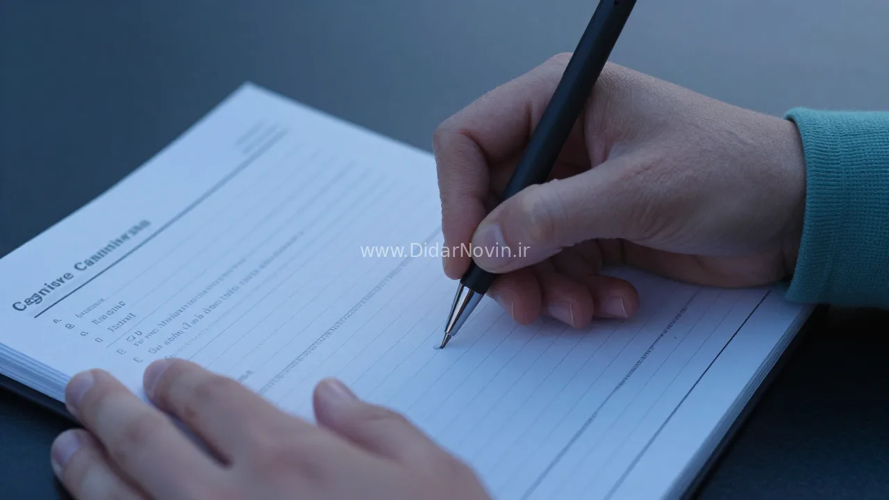 A child performing a simple attention test on a tablet