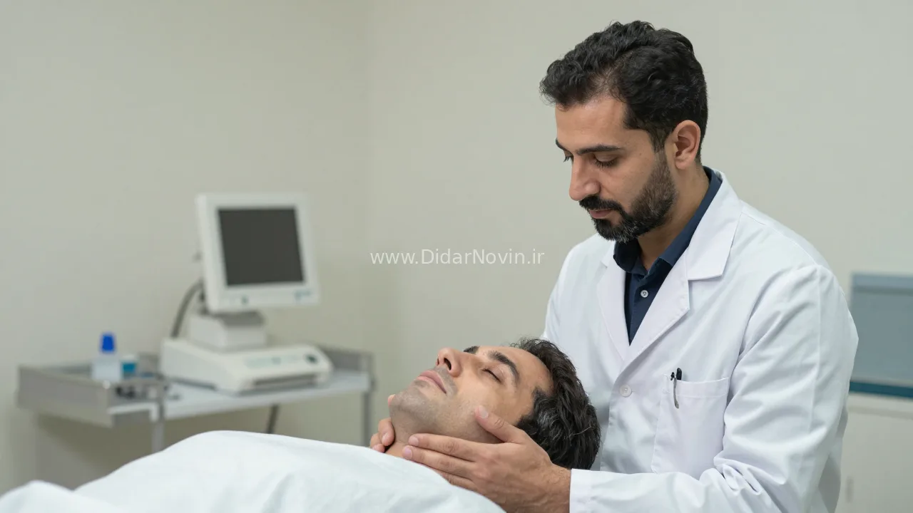 طبيب نفسي يقوم بمراجعة النوم والمزاج للمريض في نفس الوقت