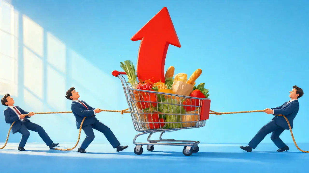 Abstract representation of inflation impact on mental health