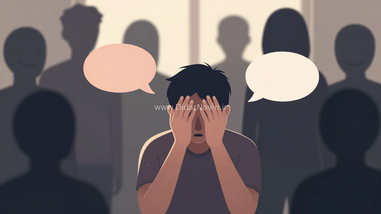 مقایسه بصری خجالت معمولی و اضطراب اجتماعی شدید